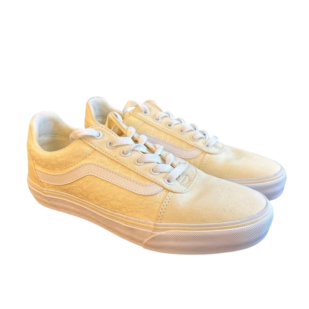 Vans Ward DX Deluxe Afterglow White Lace Up Skate Shoes NWOT Women’s 8.5
